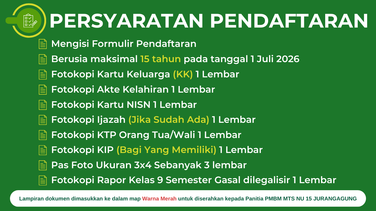 persyaratan